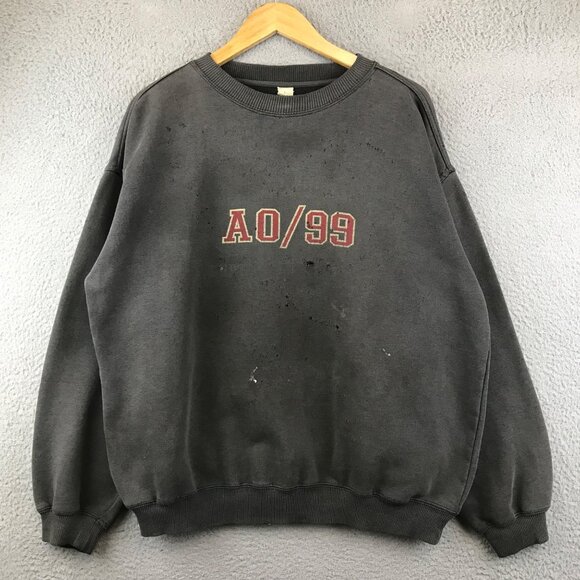 Vintage 80s Canisteo (AO-99) Navy sweatshirt crewneck distressed size XL - Picture 1 of 12